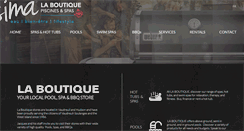 Desktop Screenshot of laboutiquepiscinesetspas.com